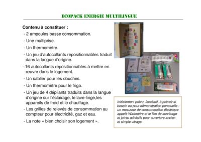 thumbnail of Mallette énergie ecopack