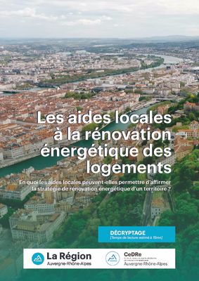 thumbnail of Les aides locales à la rénovation énergétique des logements